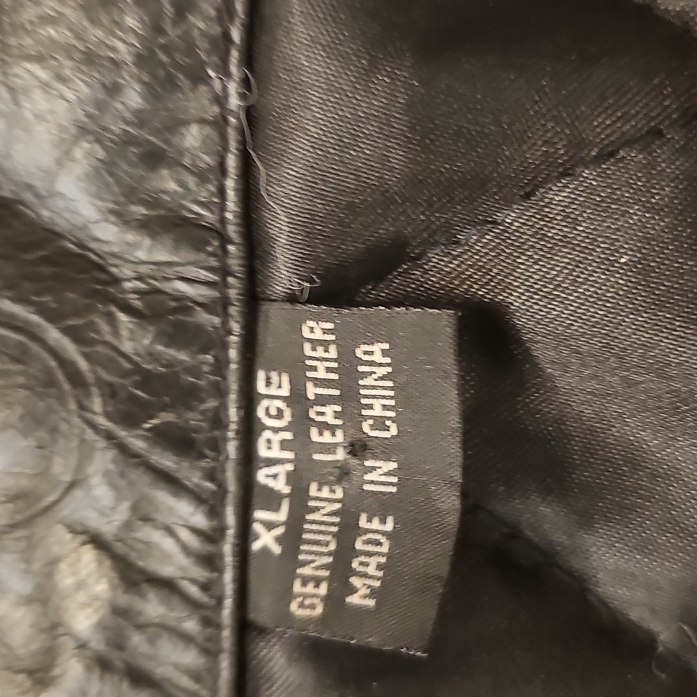 Kathy Ireland Genuine Black Leather Anorak Jacket Womens XL Versatile Bikercore - Picture 3 of 15
